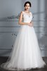 Abito da Sposa a Riva Spazzola Treno V-Scollo in Tulle Principessa - 1