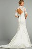 Robe de mariée intemporel sexy noeud de traîne moyenne en satin - 2