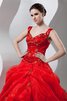 Abito Quinceanera con Ricamo con Perline Fuori dalla spalla Ball Gown con Stropicciato - 6