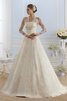 Abito da Sposa in Raso Semplice Spazzola Treno senza spalline Ball Gown Senza Maniche - 2