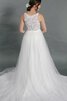 Abito da Sposa sogno Naturale V-Scollo in pizzo Lungo Puffy - 2