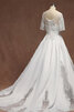 Robe de mariée en dentelle chaming modeste luxueux chic - 3