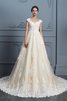 Abito da sposa moderno eccitante coda a strascico corto convenzionale seducente ball gown - 3