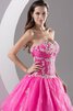 Vestido de Quinceañeras de Corte Evasé de Volantes Adorno de Apliques de Plisado - 6