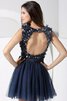 Robe douce seize plissage delicat avec fleurs appliques avec sans manches - 7