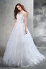 Duchesse-Linie Herz-Ausschnitt Natürliche Taile Sittsames Brautkleid ohne Ärmeln - 4