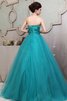 A-Linie trägerloser Ausschnitt Quinceanera Kleid mit Rüschen - 3