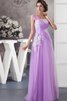 Robe de soirée long appliques bandouliere spaghetti textile en tulle - 4