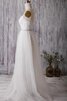 Abito da Sposa Conotta con Criss-cross con Perline Naturale in Tulle A Terra - 3