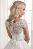 Robe de mariée discrete longueru au niveau de sol ligne a avec cristal avec lacets - 5