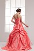 Abito Quinceanera con Stropicciato con Fiore Ball Gown con Applique con Perline Senza Maniche - 7