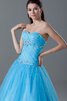 Robe de quinceanera col ras du cou cordon de mode de bal ruché col en forme de cœur - 5