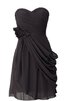 Empire Taille A Linie Chiffon mini Cocktailkleid mit Reißverschluss - 2