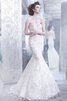 Sweep train Herz-Ausschnitt rückenfreies Tüll extravagantes Brautkleid mit Blume - 2