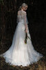 Abito da sposa stupefacente in raso in tulle lunghi classico sogno - 2