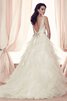 Abito da Sposa Romantico con Fusciacca Ball Gown sexy Oscillare Naturale - 2