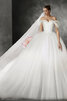 Abito da sposa senza maniche ball gown sensuale in raso medievale scintillante - 3