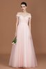 Tüll Bezaubernd Prinzessin Herz-Ausschnitt Brautjungfernkleid mit Natürlicher Taille - 3