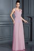 Robe demoiselle d'honneur longue de princesse en chiffon fermeutre eclair a-ligne - 22