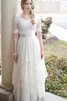 Robe de mariée vintage nature derniere tendance cordon longueur au ras du sol - 1