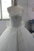 Robe de mariée en satin avec chiffon en organza de mode de bal avec nœud - 3