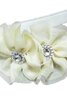 A-Line Nackenband plissiertes mini Blumenmädchenkleid mit Blume - 5