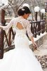 Spitze Unverwechselbar Tüll Formelles Brautkleid mit Plissierungen - 2