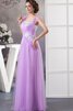 Robe de soirée long appliques bandouliere spaghetti textile en tulle - 6