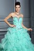 Vestido de Quinceañeras de Largo de Sin mangas de Abalorio de Escote Corazón - 7