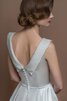 Abito da Sposa Semplice A-Line con Piega Sotto Ginocchio Vintage Formale E Informale - 2