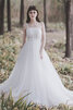 Abito da sposa allacciato a terra speciale a-line in tulle conotta - 1