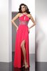 Robe de soirée sexy longue encolure ronde de princesse décolleté dans le dos - 1