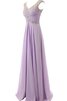 Robe de bal distinguee classique v encolure fermeutre eclair en chiffon - 3