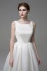 Abito da Sposa Senza Maniche Elegante A-Line con Increspature A Terra con Applique - 2