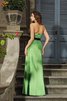 Empire Taille A-Linie Prinzessin Anständiges Brautjungfernkleid mit Reißverschluss - 2