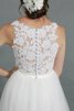 Abito da Sposa sogno Naturale V-Scollo in pizzo Lungo Puffy - 4