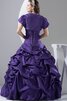 Abito Quinceanera con Ricamo con Stropicciato Cuore Ball Gown - 6