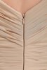 Reißverschluss Chiffon A-Linie bodenlanges langes Brautmutterkleid mit gekappten Ärmeln - 8