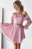 Robe de cocktail excellent de princesse ligne a d'epaule ecrite courte