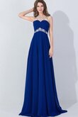 Bateau kurze Ärmeln A-Linie Chiffon Abendkleid mit Schlüsselloch Rücken mit Empire Taille