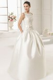 Robe de mariée officiel romantique sexy en satin avec perle