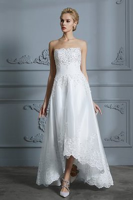 Abito da sposa moda all aperto assorbente con perline con ricamo particolare