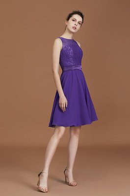 Robe demoiselle d'honneur avec chiffon manche nulle au niveau de genou divin naturel