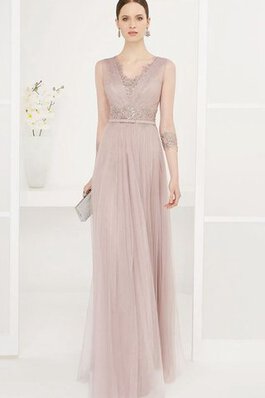 Robe de bal romantique luxueux textile en tulle avec perle ceinture en étoffe