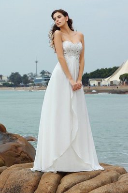 Vestido de Novia de Corte princesa de Escote Corazón de Imperio Cintura