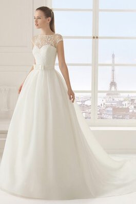 Abito da Sposa originale a Chiesa Coda A Strascico Corto retro largo Schiena Nuda