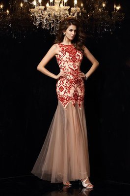 Robe de bal longue sexy avec perle en satin manche nulle