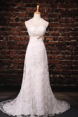 Abito da Sposa A-Line in Pizzo con Perline monospalla con paillette in pizzo