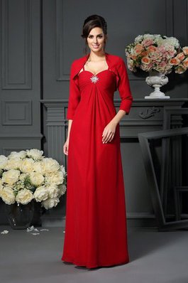 Abito mamma Sposa in Chiffon Lungo Principessa A-Line con Giacca