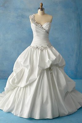 Abito da Sposa a Chiesa Gioiello Corpetto Accentato conservatore Vintage Bassa con Seghettato